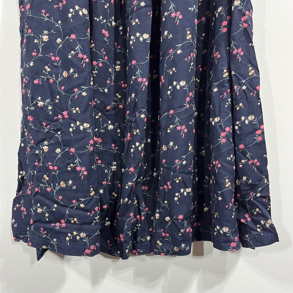 Maggie Lawrence Vintage Dark Floral Maxi Skirt Cottagecore Womens 18 20 Romantic - Picture 2 of 9